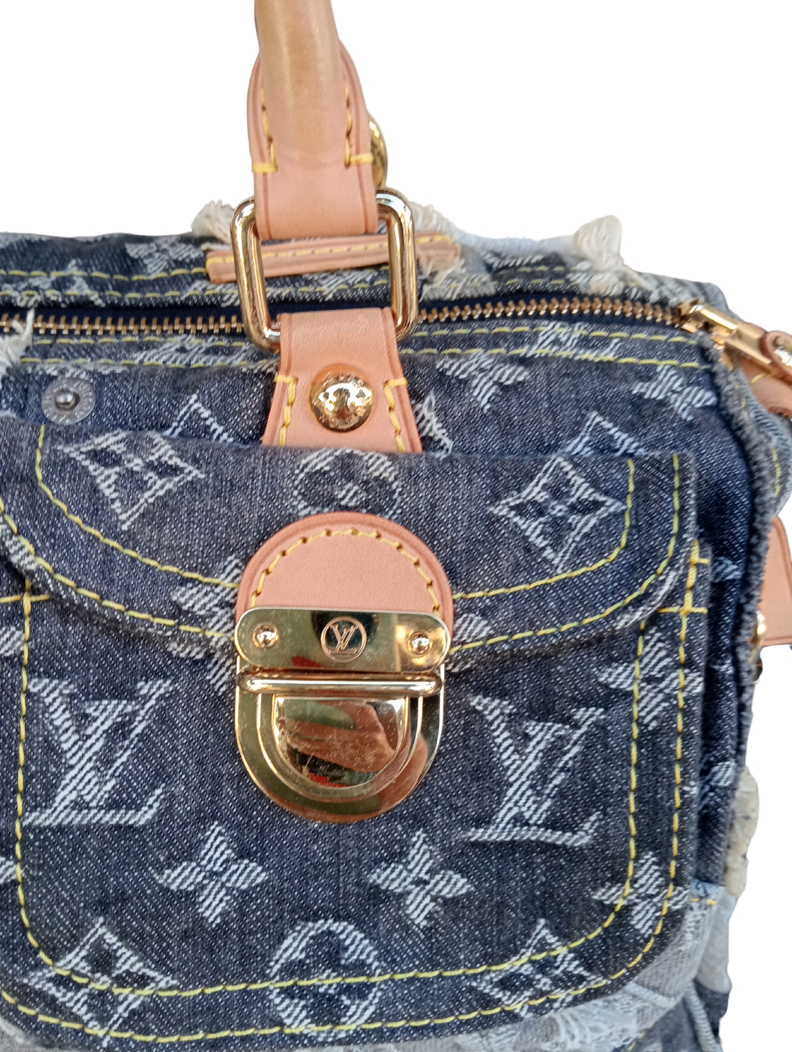 Bolso Louis Vuitton Speedy Denim Patch Noir