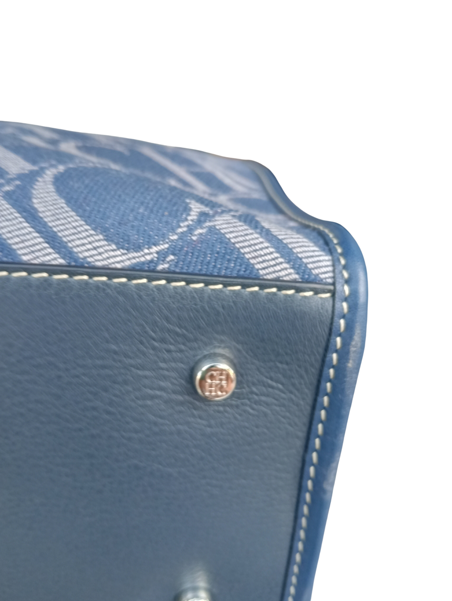 Bolso de Mano Carolina Herrera Azul