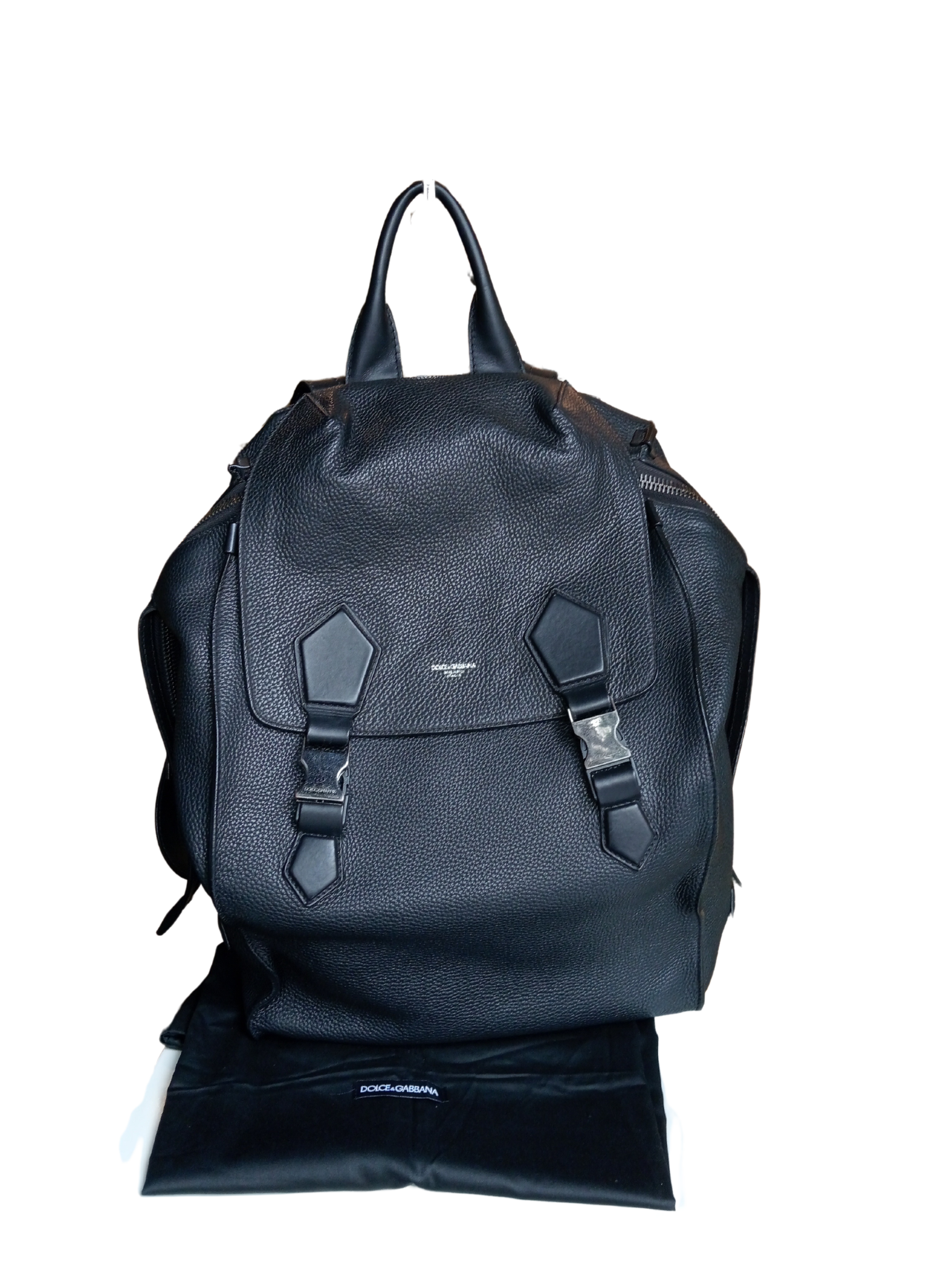 Mochila de Lujo Dolce & Gabbana de Cuero Negro