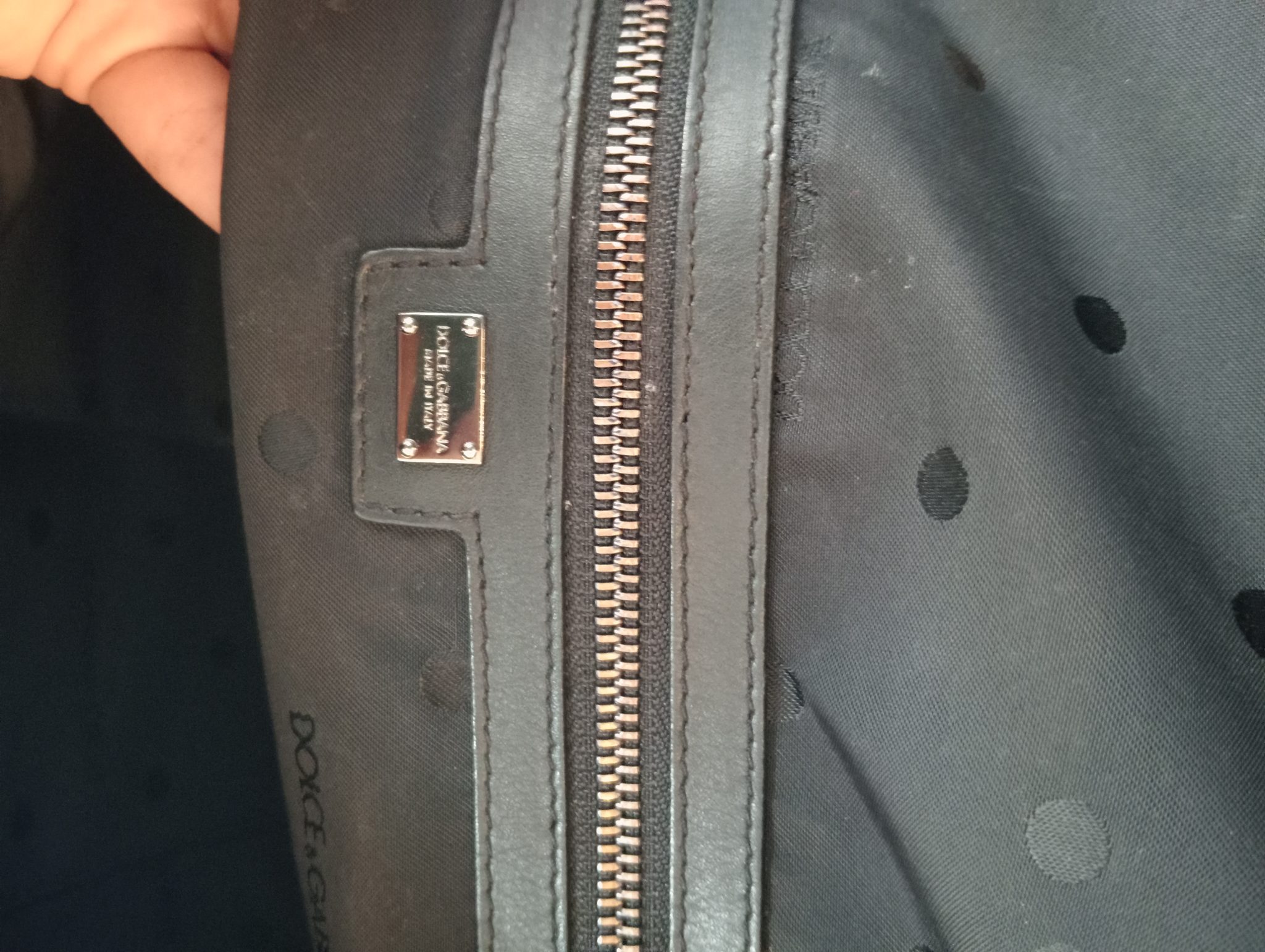 Mochila de Lujo Dolce & Gabbana de Cuero Negro