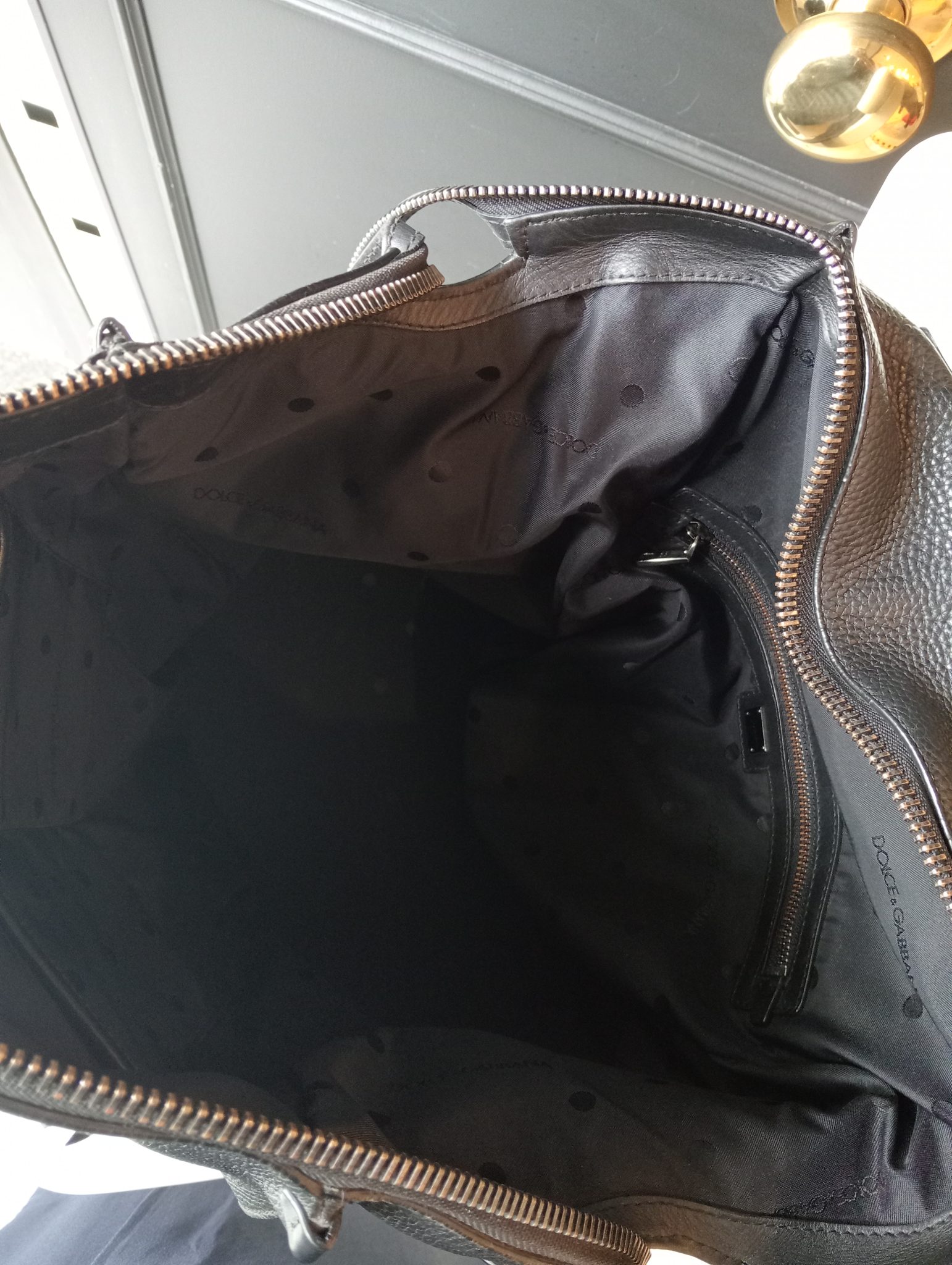 Mochila de Lujo Dolce & Gabbana de Cuero Negro