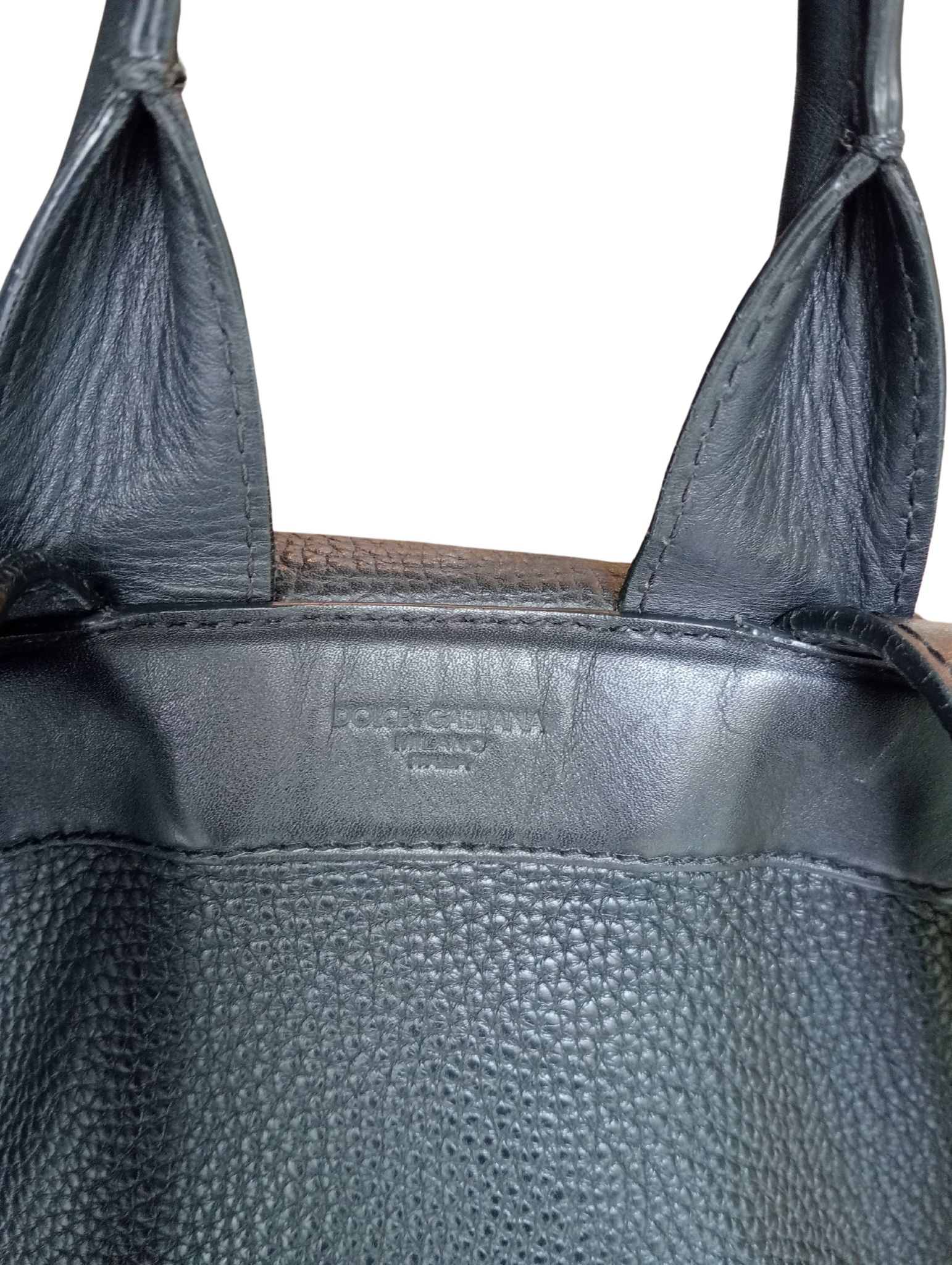 Mochila de Lujo Dolce & Gabbana de Cuero Negro