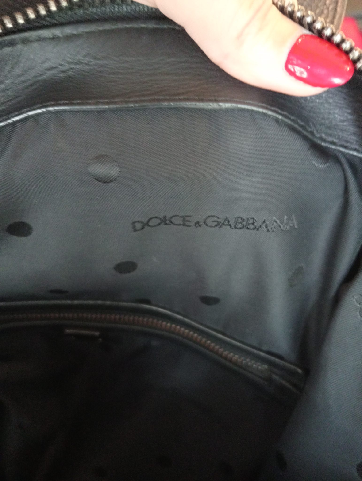 Mochila de Lujo Dolce & Gabbana de Cuero Negro