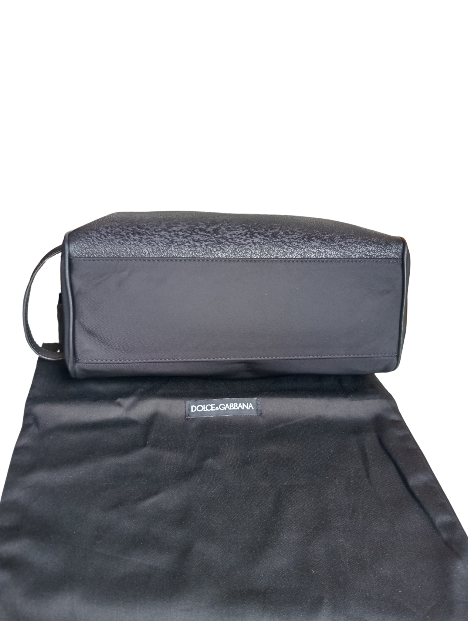 Necessaire de Hombre Dolce & Gabbana en Cuero y Nylon Negro