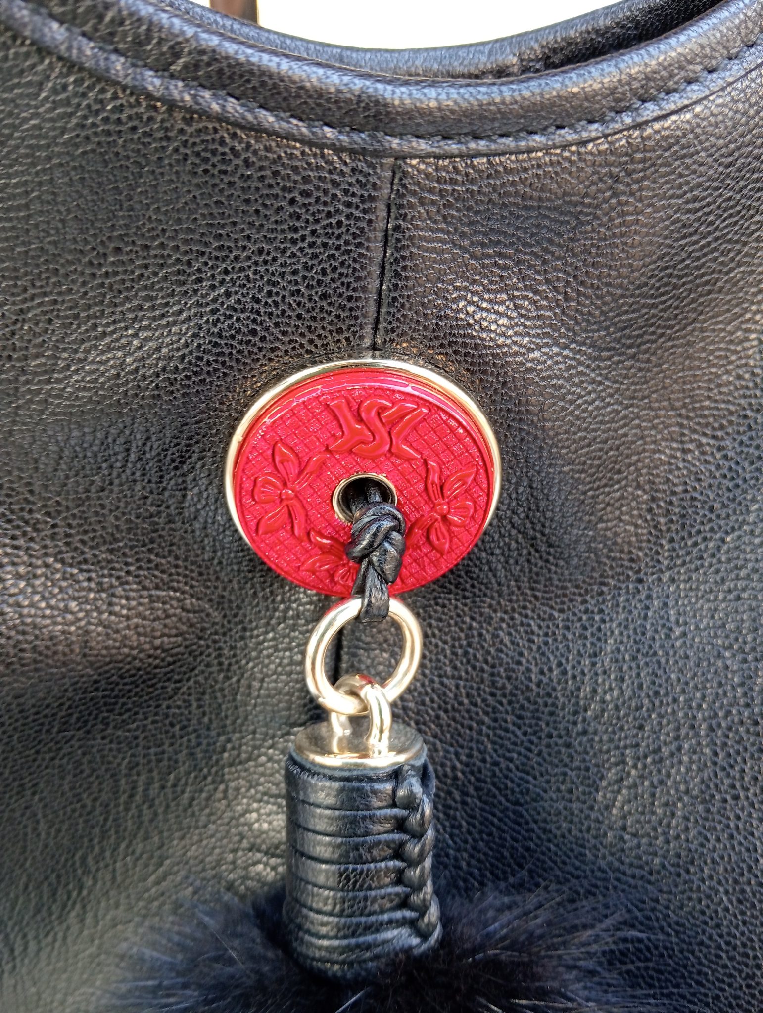 Bolso Yves Saint Laurent Cuerno Rojo
