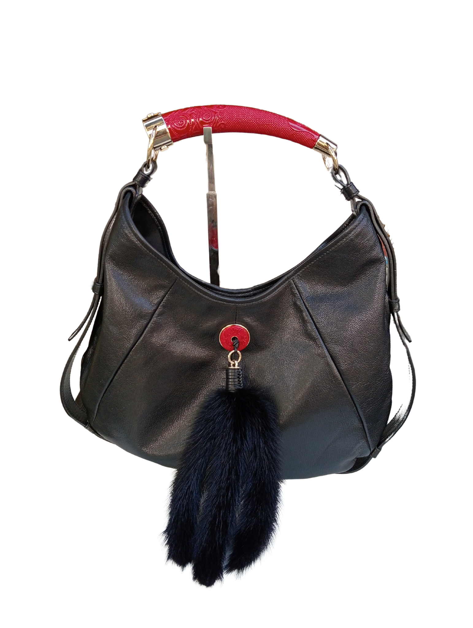 Bolso Yves Saint Laurent Cuerno Rojo