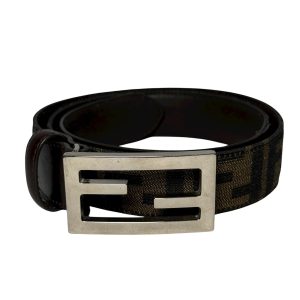 Cinturón Fendi de Lona Zucca