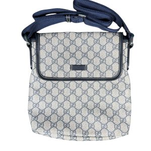 Bolso Bandolera Gucci Gris Azul